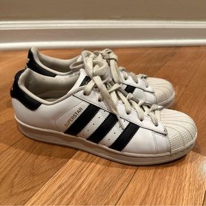 ADIDAS Superstar White and Black Sneakers